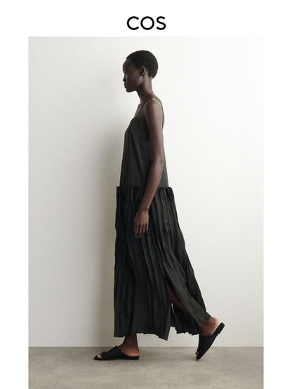 Frustration Garden Lace Plaid Colorblock Elastic Waist Pleated Puff Women&