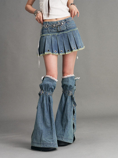 Frustration Garden Light Flared Lace Trim Punk Women&