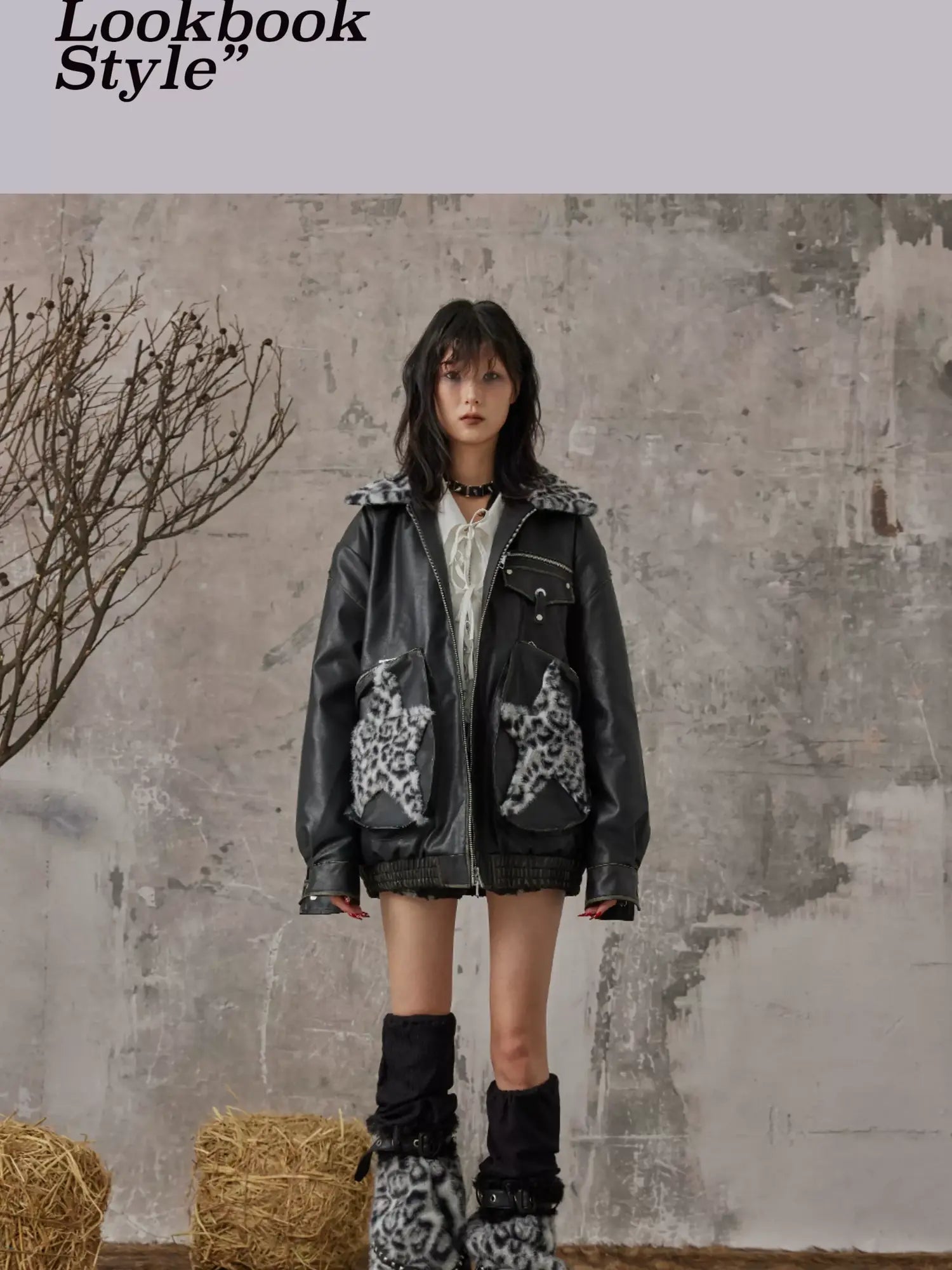 Frustration Garden Light Punk Leopard Leg Warmers