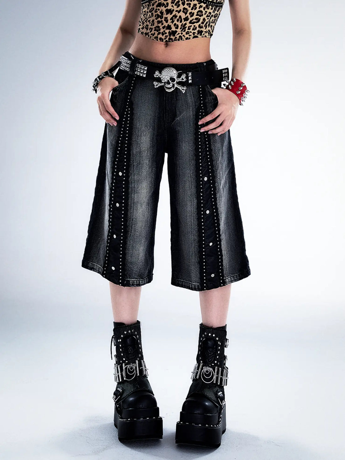 Frustration Garden Lost Garden Punk Rock Skull Rivet Belt
