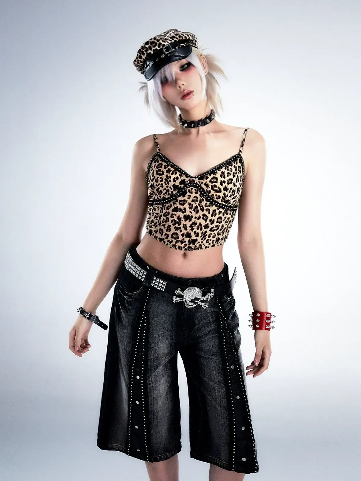 Frustration Garden Lost Garden Punk Rock Skull Rivet Belt
