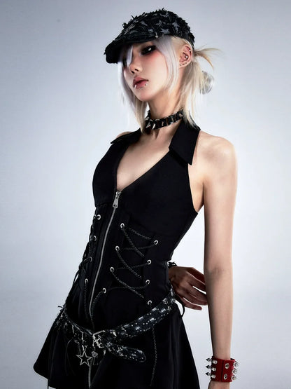 Frustration Garden Post Apocalyptic Garden Star Buckled Denim Belt