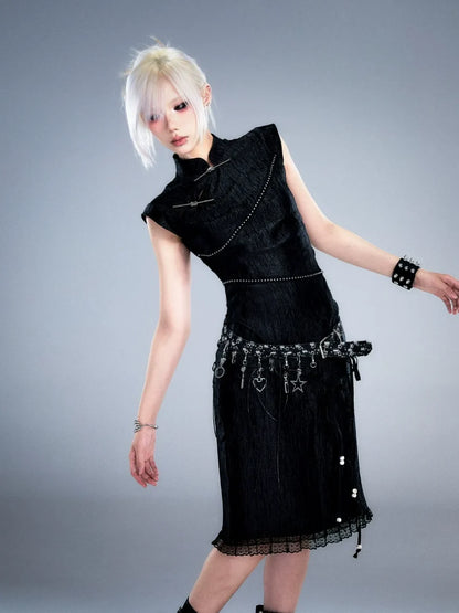 Frustration Garden Post Apocalyptic Garden Star Buckled Denim Belt