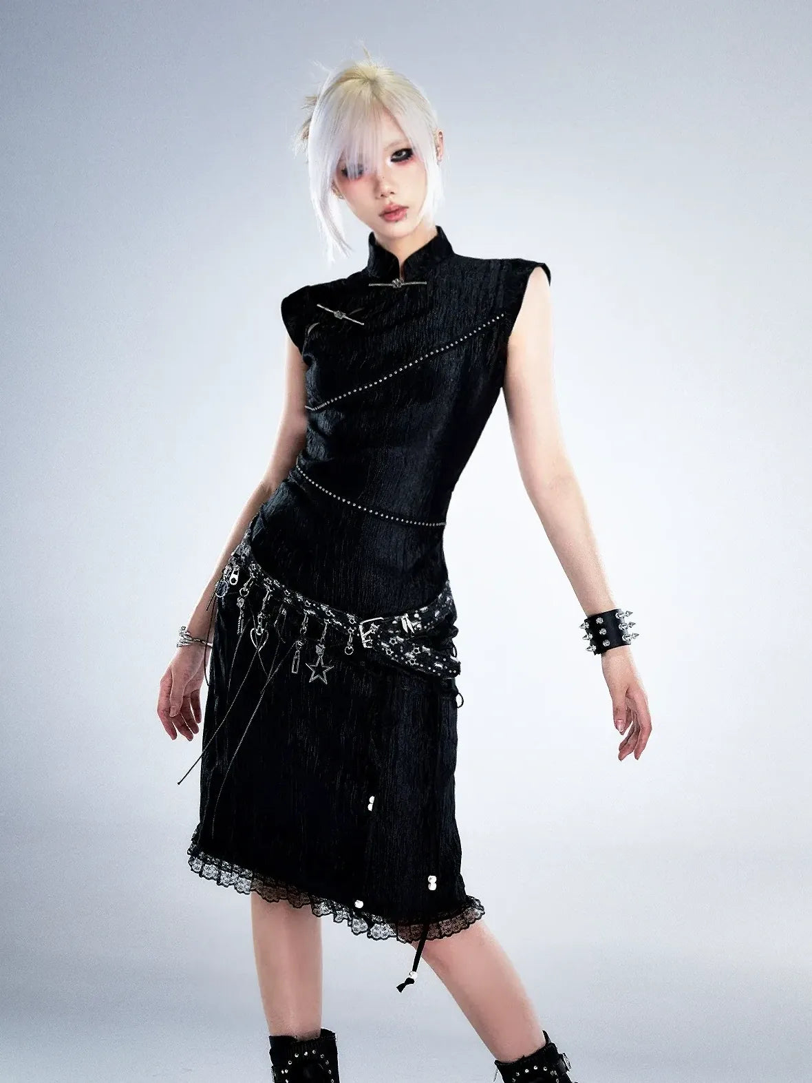 Frustration Garden Post Apocalyptic Garden Star Buckled Denim Belt