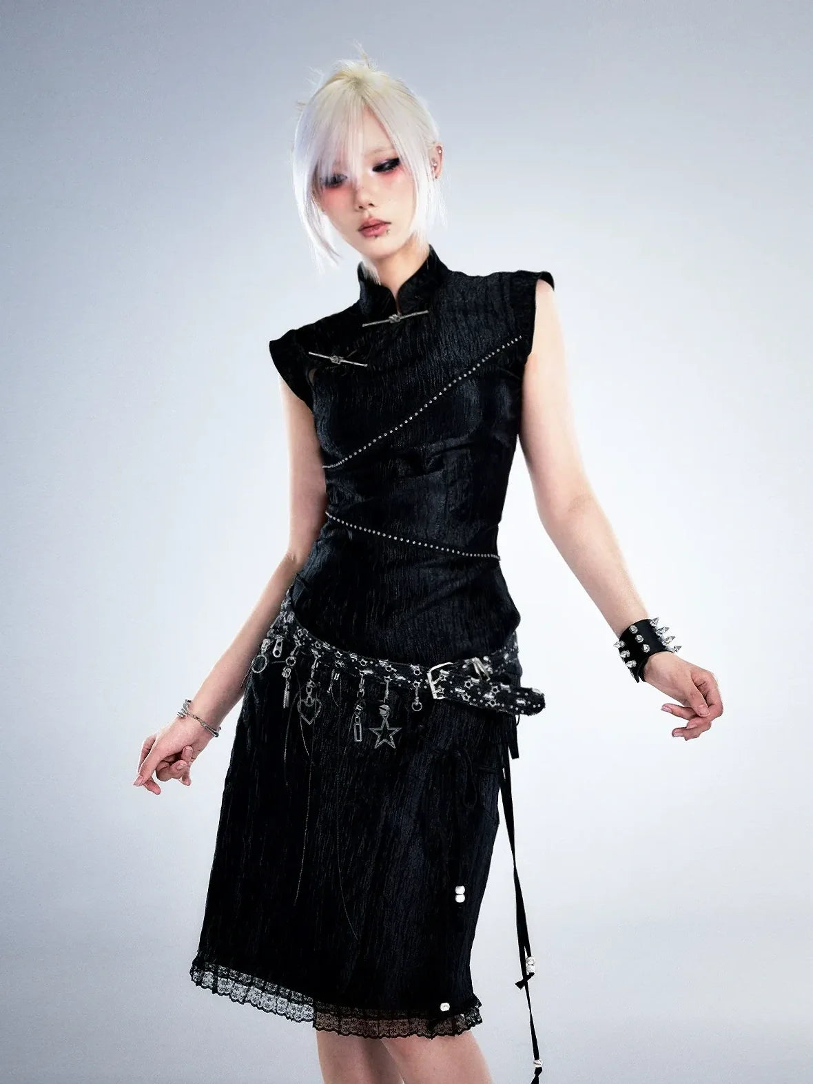 Frustration Garden Post Apocalyptic Garden Star Buckled Denim Belt