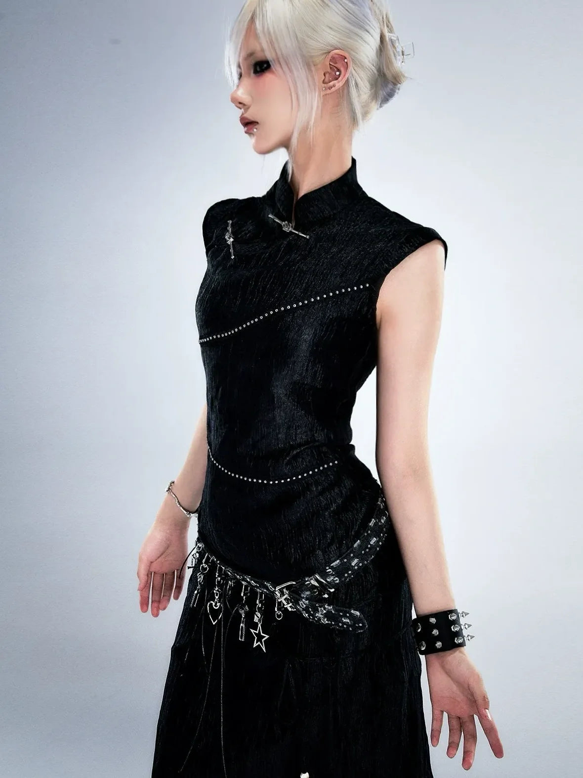 Frustration Garden Post Apocalyptic Garden Star Buckled Denim Belt