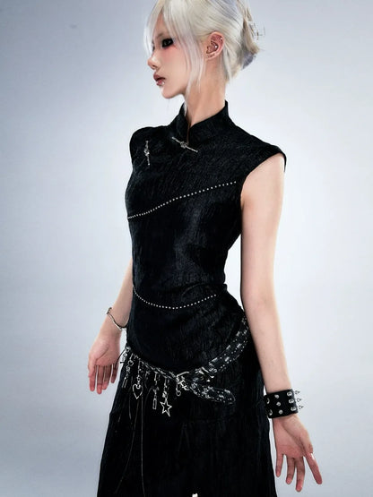 Frustration Garden Post Apocalyptic Garden Star Buckled Denim Belt