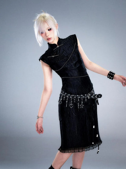 Frustration Garden Post Apocalyptic Garden Star Buckled Denim Belt