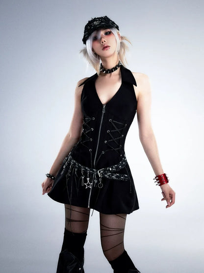 Frustration Garden Post Apocalyptic Garden Star Buckled Denim Belt