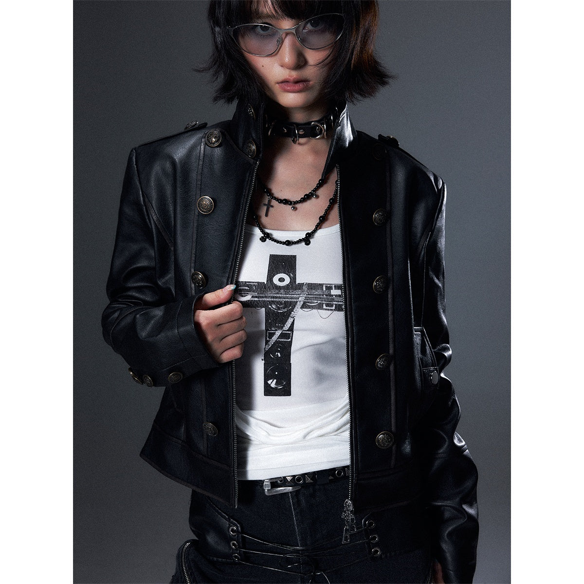 Frustration_Garden_Punk_Distressed_Double_Row_Metal_Buttons_Stand_Collar_Women&