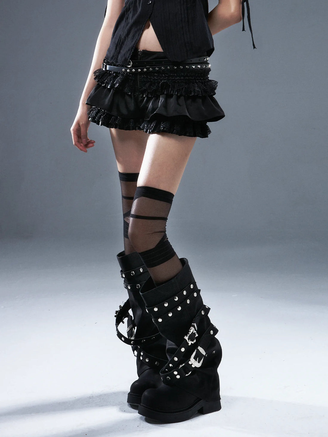 Punk Lace Ballet Flounce Low Waist Bloom Shorts