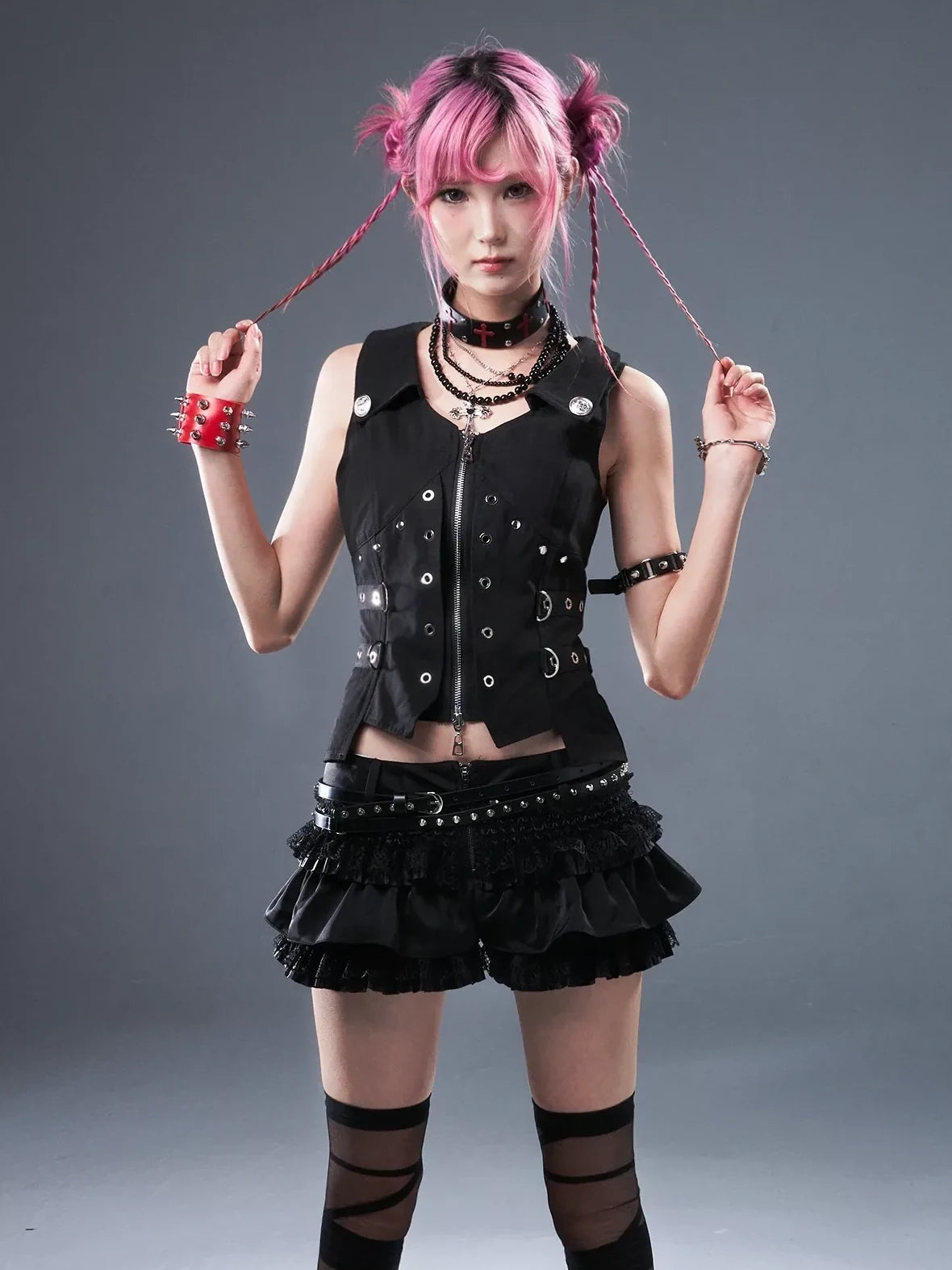 Punk Lace Ballet Flounce Low Waist Bloom Shorts