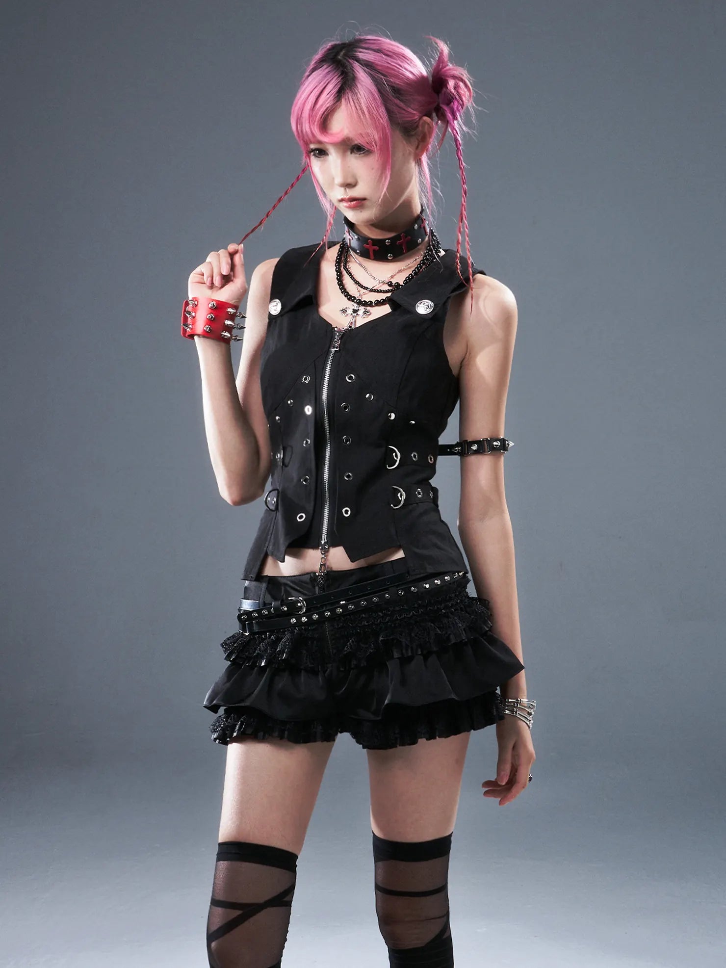 Punk Lace Ballet Flounce Low Waist Bloom Shorts