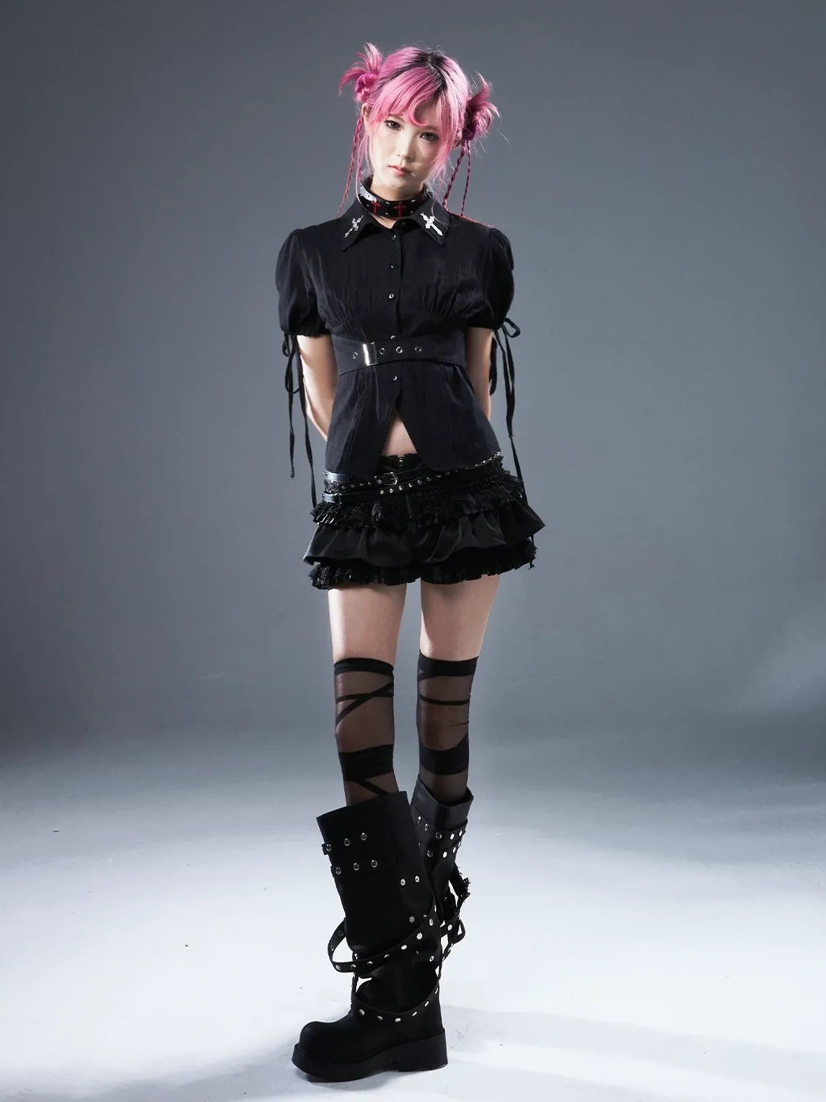 Punk Lace Ballet Flounce Low Waist Bloom Shorts