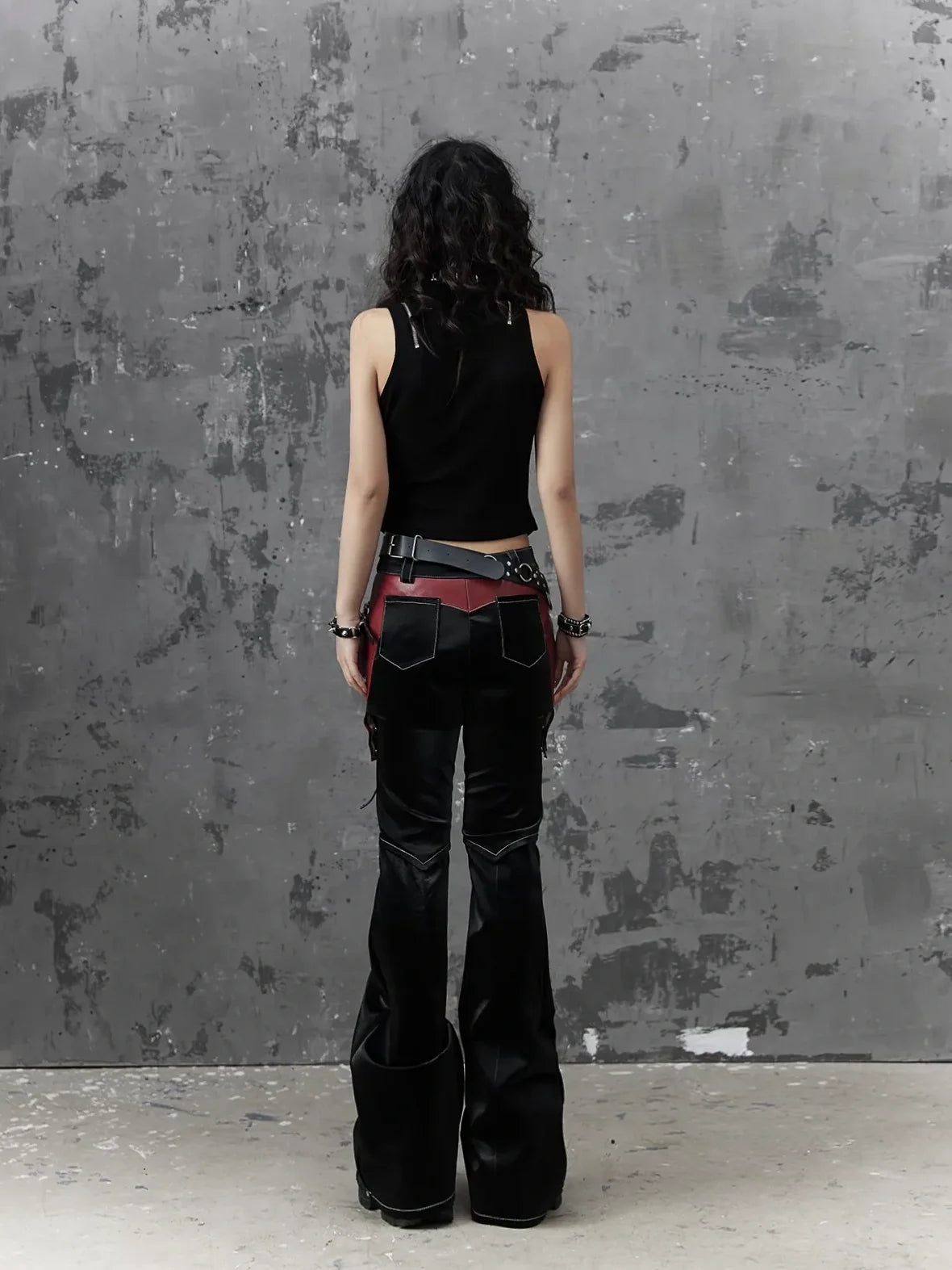 Frustration Garden Punk Metal Trim Slim Vest