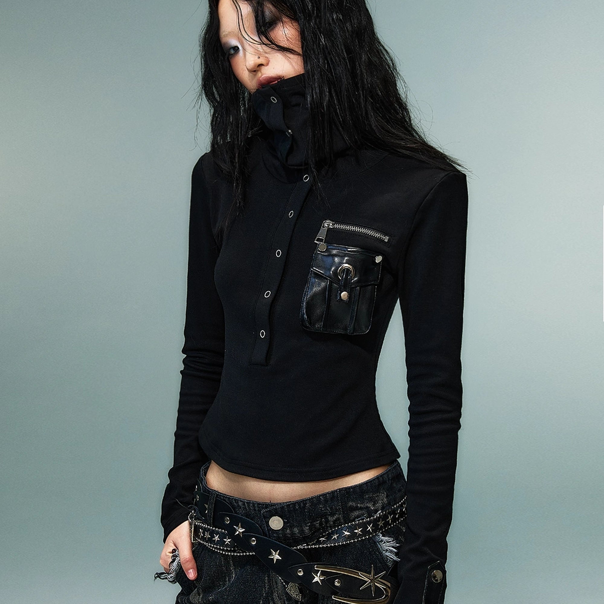 Frustration_Garden_Punk_Multi_Way_Knit_Turtleneck_Top_MISSTT