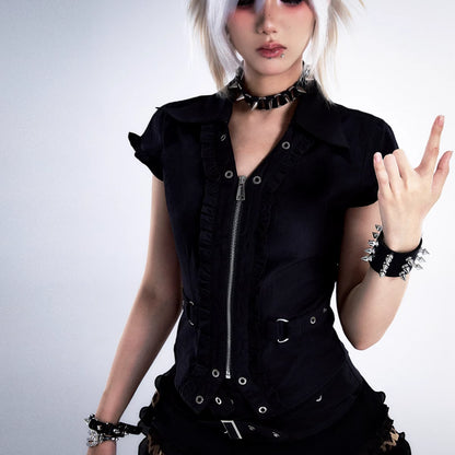 Frustration_Garden_Punk_Retro_Lace_Trim_Crop_Shirt_MISSTT