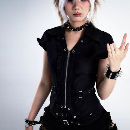 Frustration_Garden_Punk_Retro_Lace_Trim_Crop_Shirt_MISSTT
