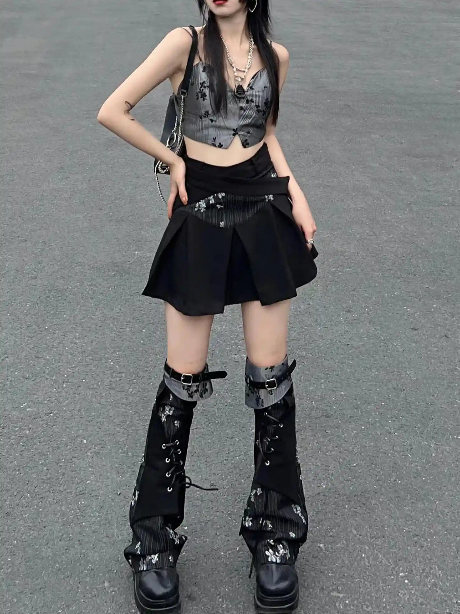 Frustration Garden Punk Revival A Line Skirt Set