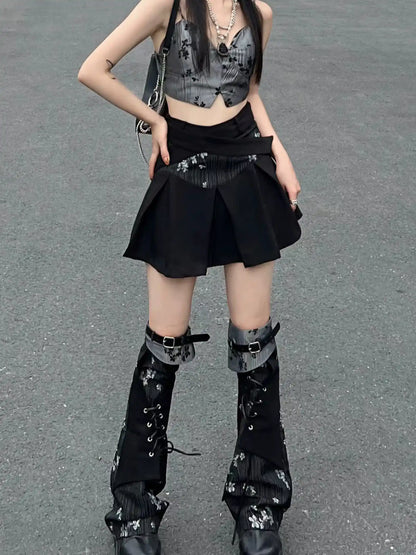 Frustration Garden Punk Revival A Line Skirt Set