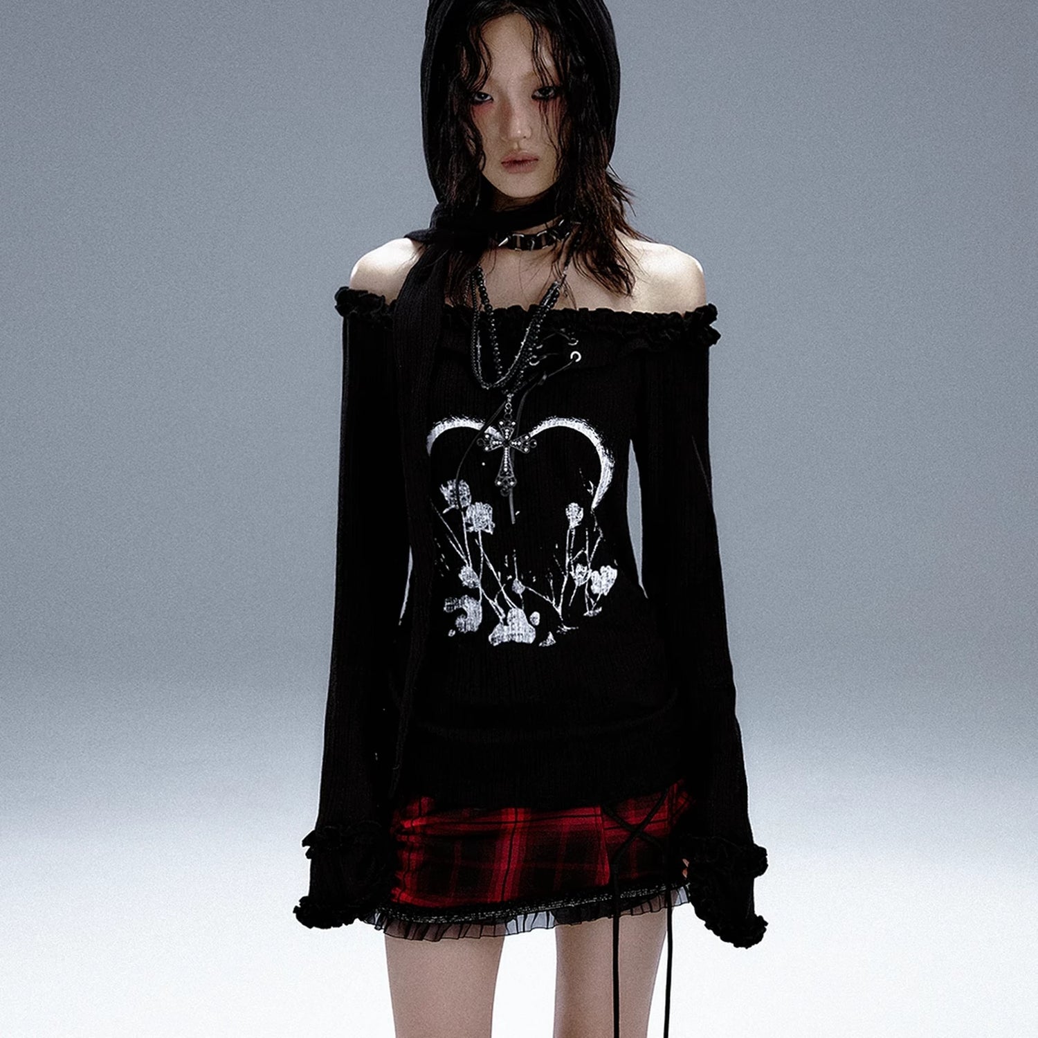 Frustration_Garden_Punk_Revival_Print_Hooded_Knit_Top_MISSTT