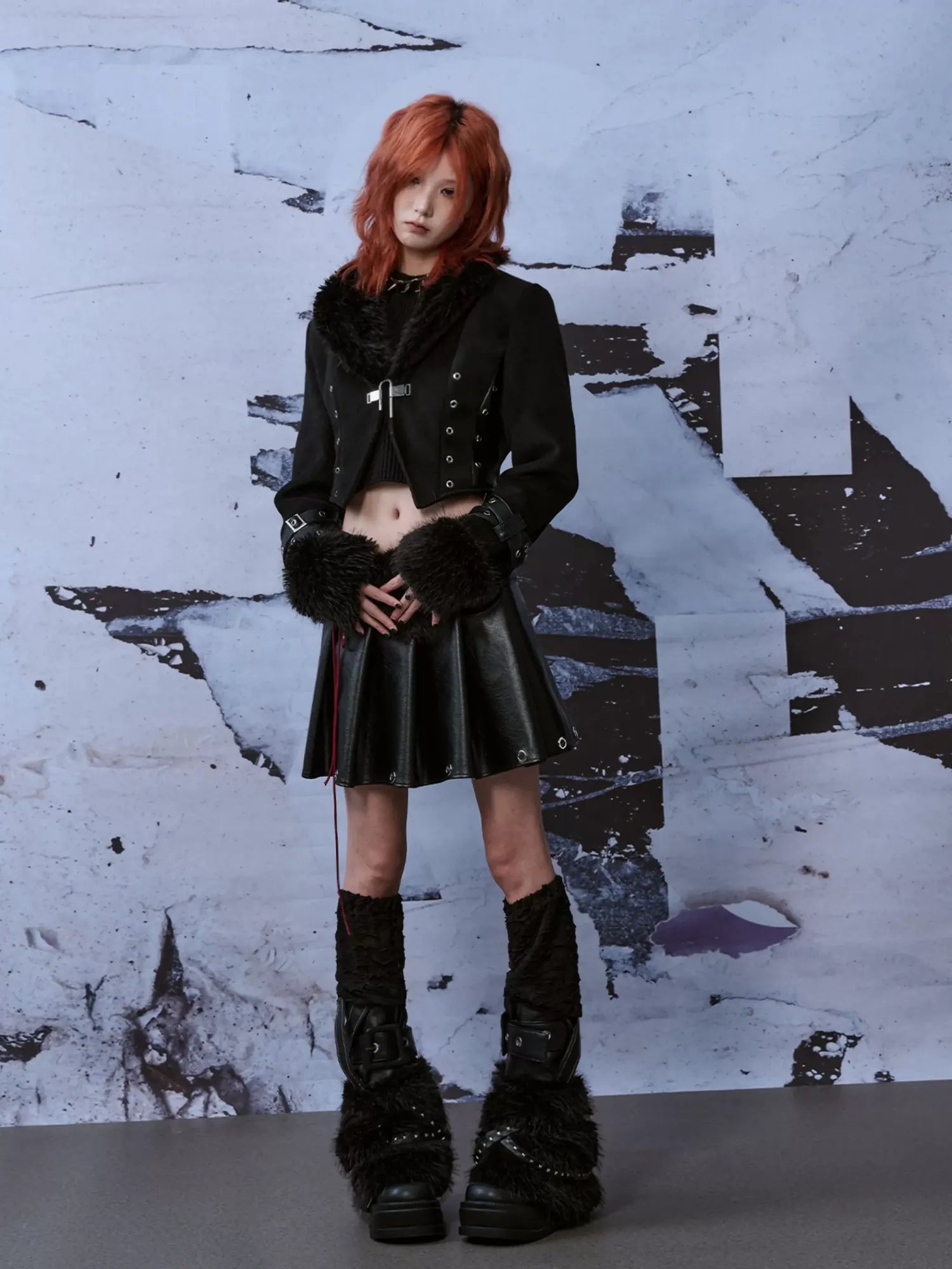 Frustration Garden Punk Rock Knitted Leg Warmers