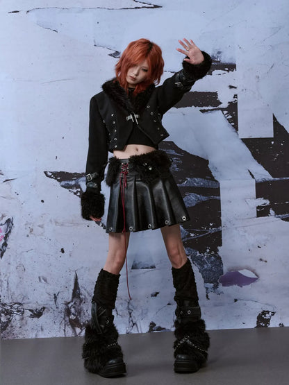 Frustration Garden Punk Rock Knitted Leg Warmers