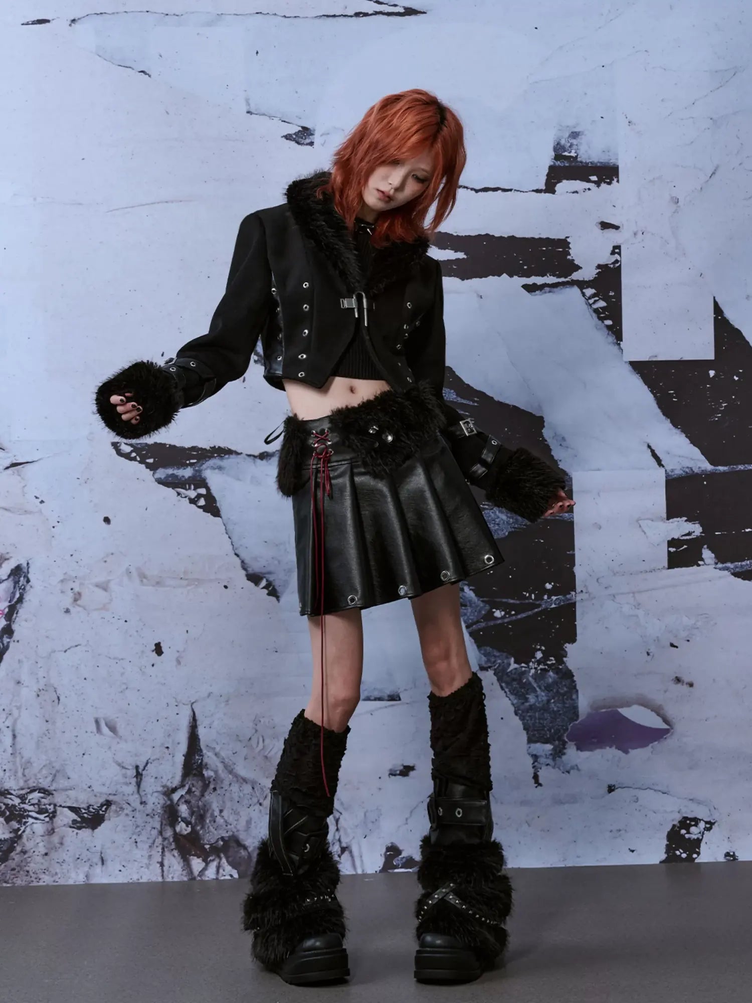 Frustration Garden Punk Rock Knitted Leg Warmers