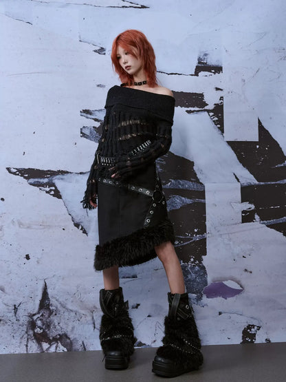 Frustration Garden Punk Rock Knitted Leg Warmers