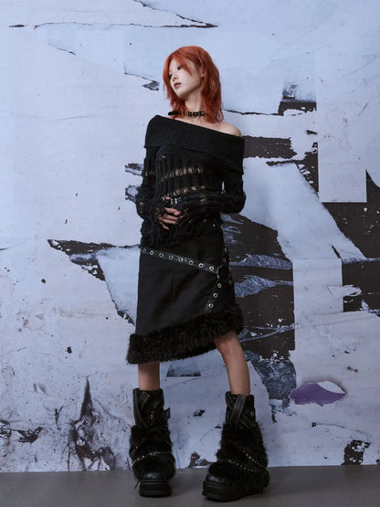 Frustration Garden Punk Rock Knitted Leg Warmers