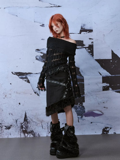 Frustration Garden Punk Rock Knitted Leg Warmers