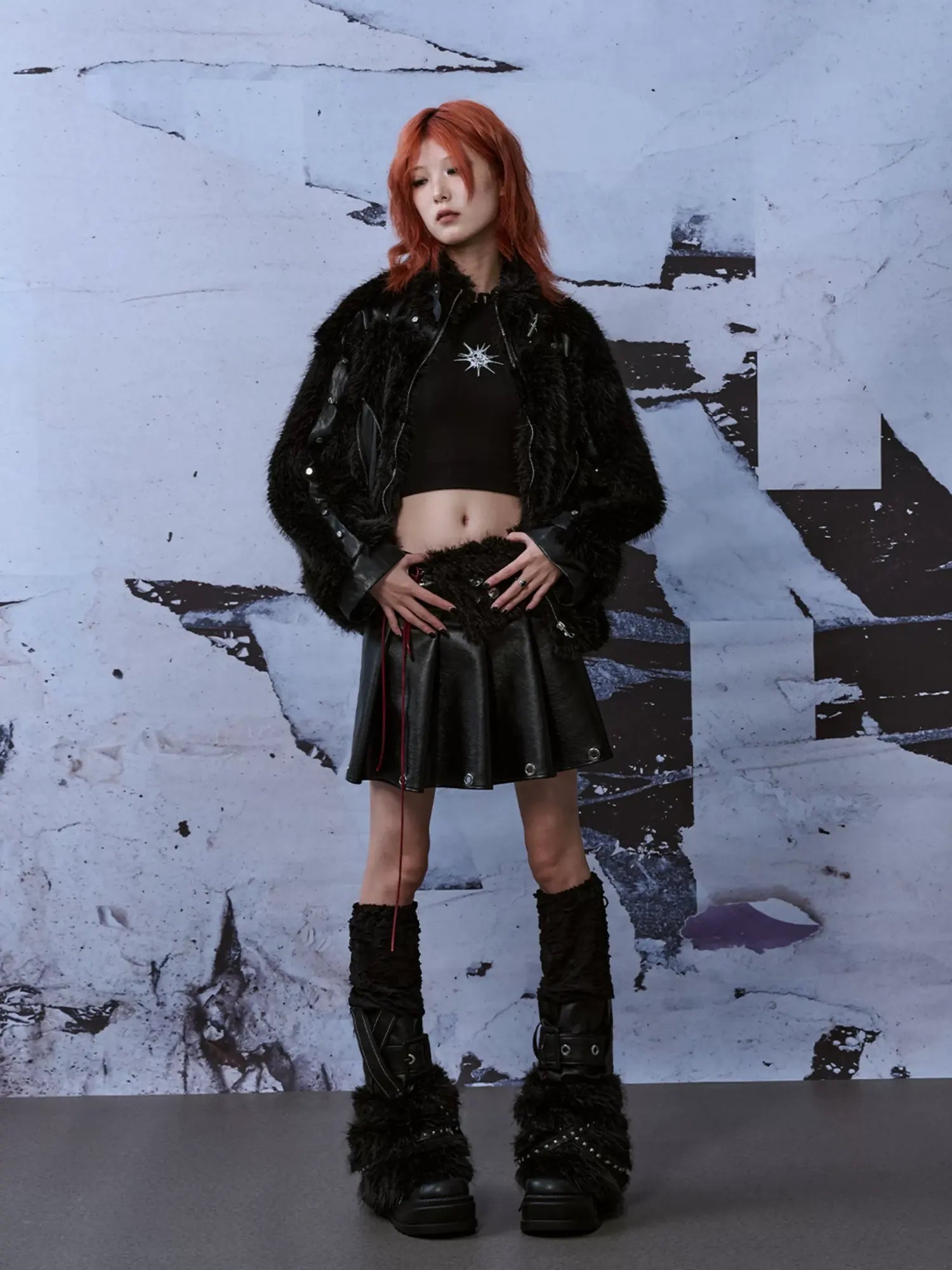 Frustration Garden Punk Rock Knitted Leg Warmers