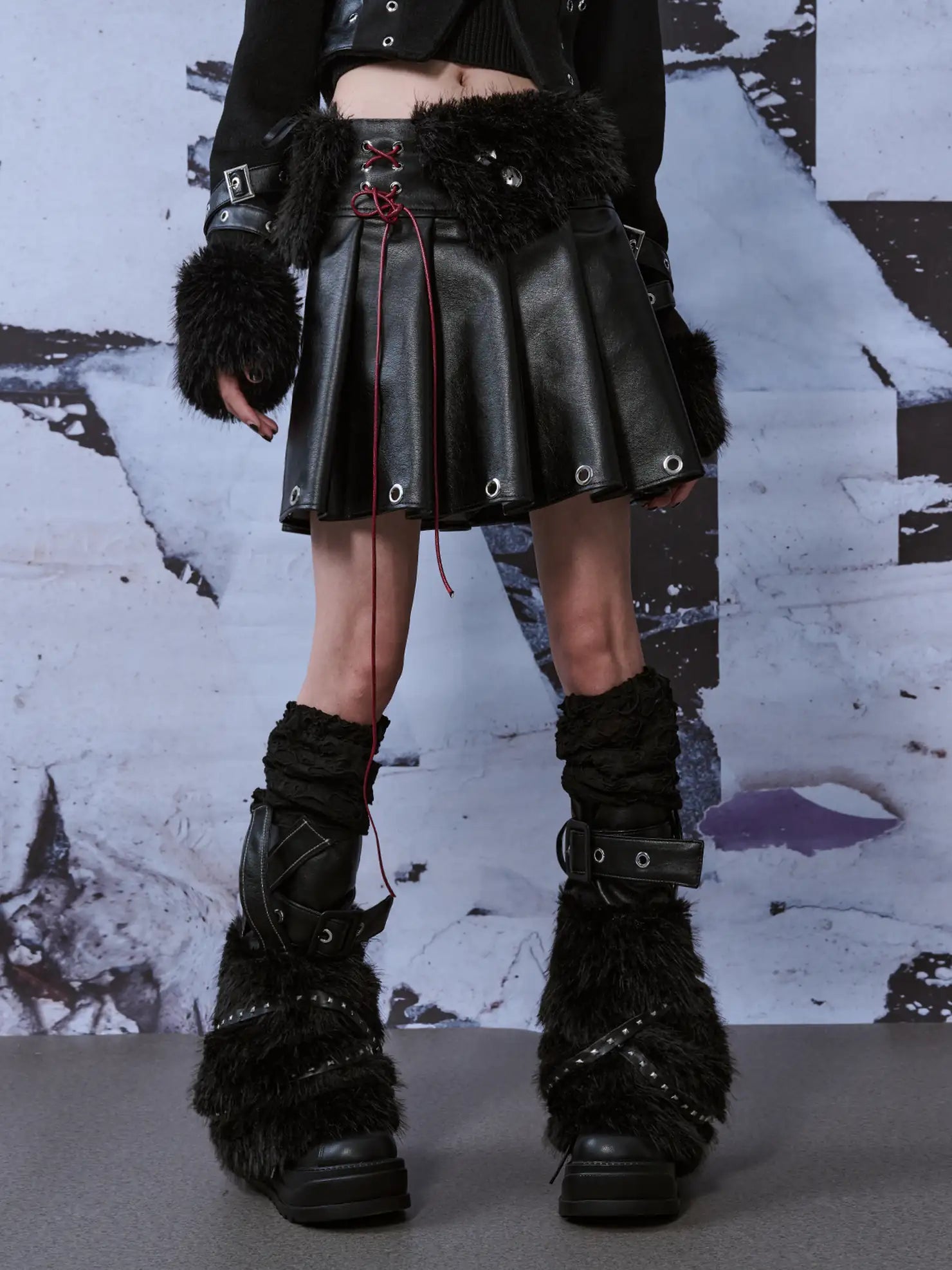 Frustration Garden Punk Rock Knitted Leg Warmers