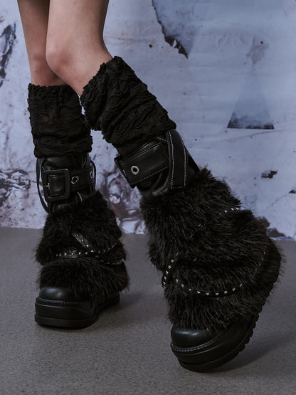 Frustration Garden Punk Rock Knitted Leg Warmers