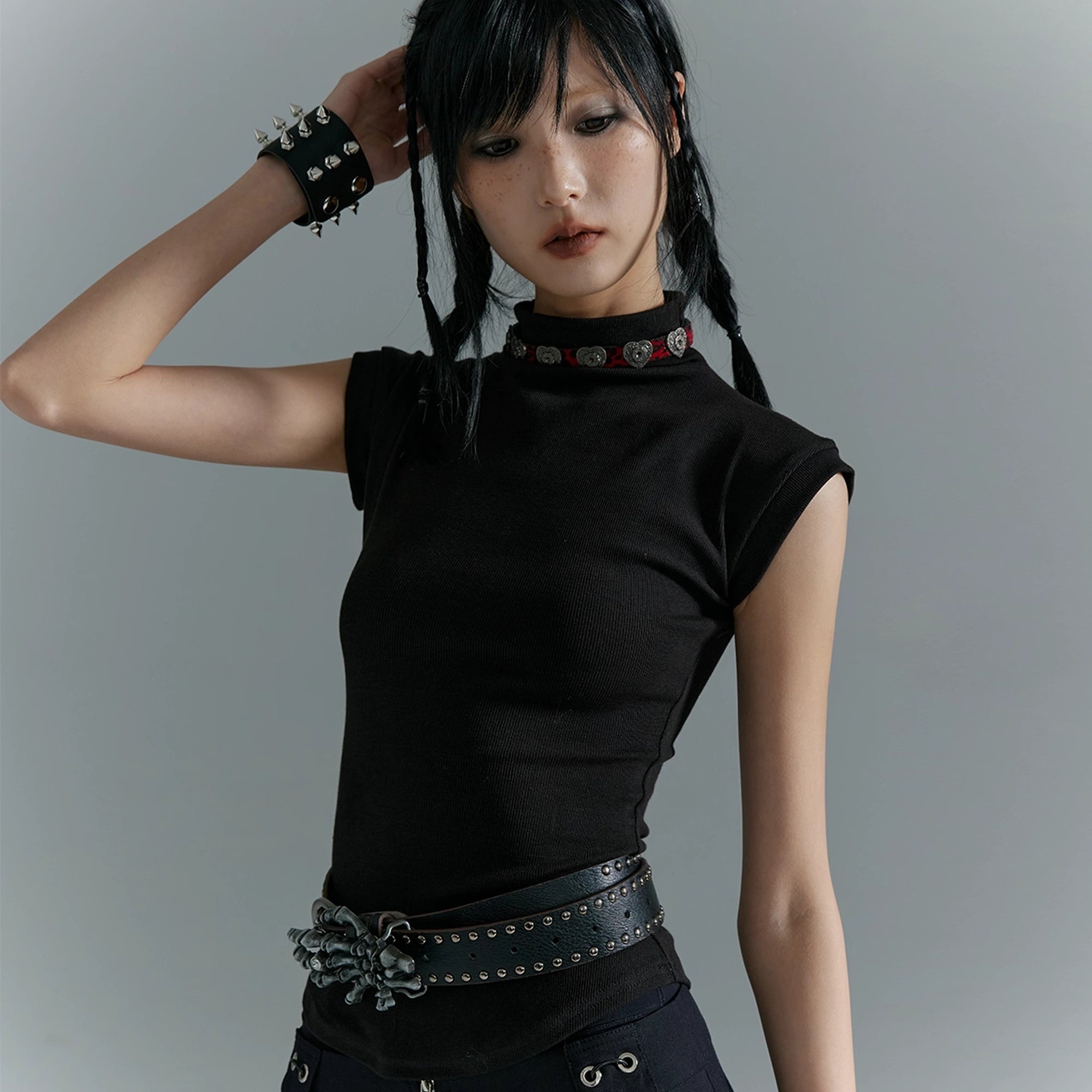 Frustration_Garden_Punk_Soul_Elastic_Waist_Slim_Vest_MISSTT