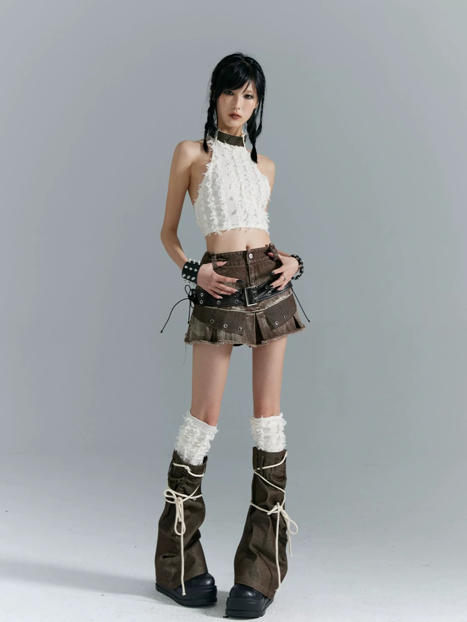 Frustration Garden Punk Soul Stitched Leggings