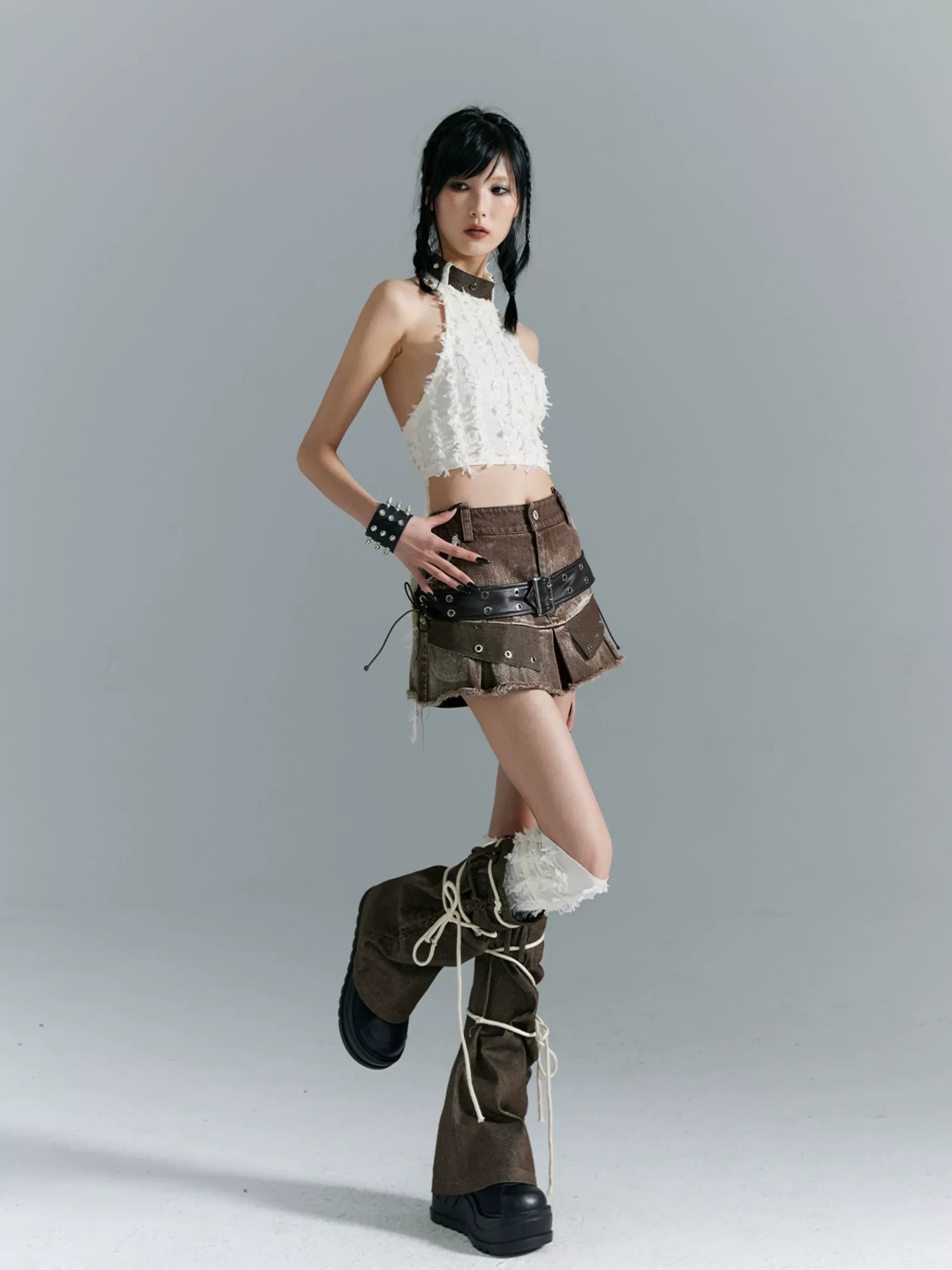 Frustration Garden Punk Soul Stitched Leggings