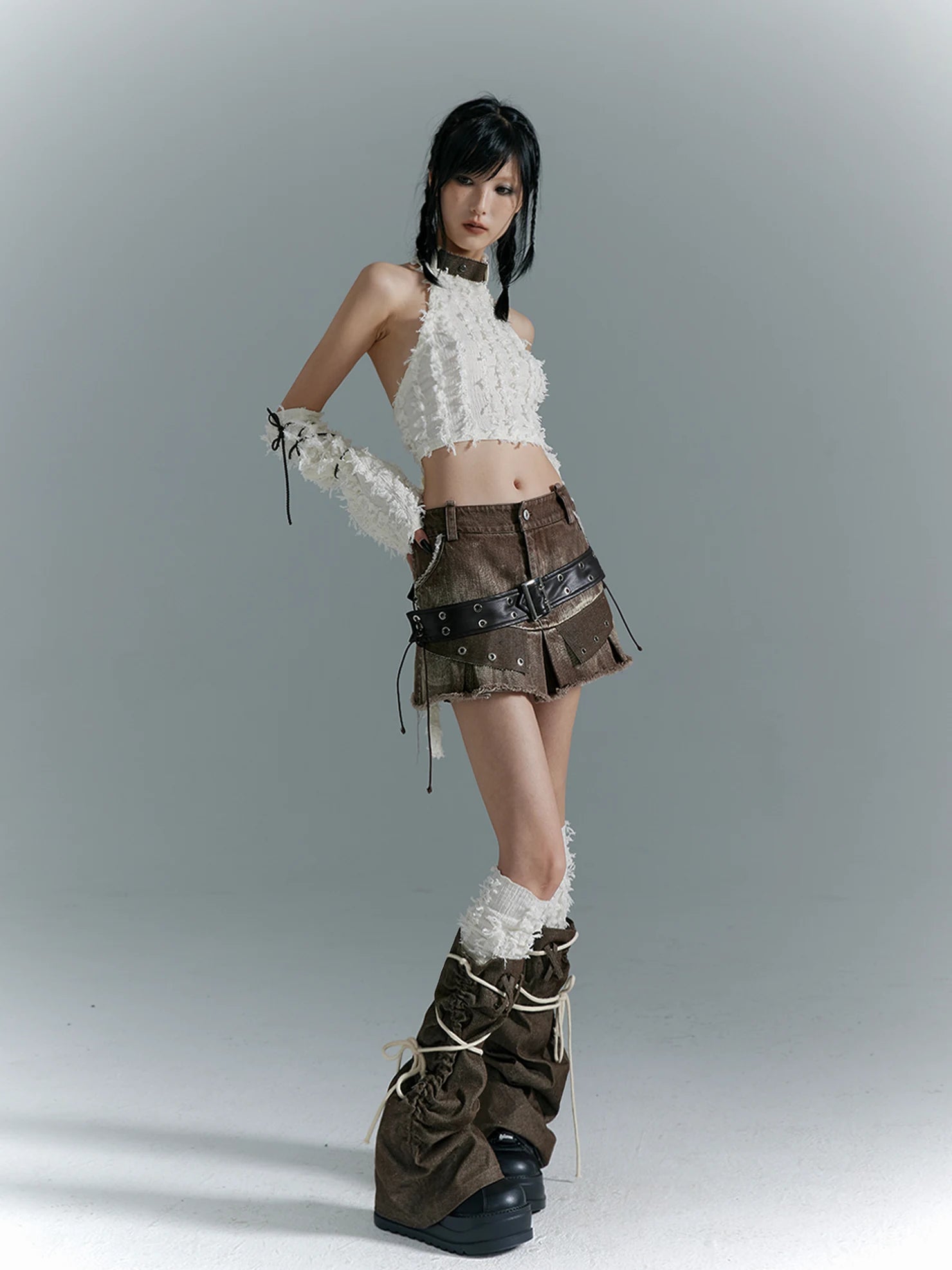 Frustration Garden Punk Soul Stitched Leggings