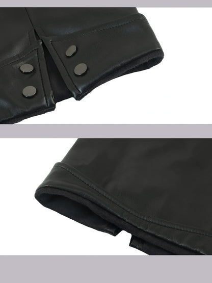 Frustration Garden Punk Stacked Leg Sleeves V-neck T-shirt Long Sleeve