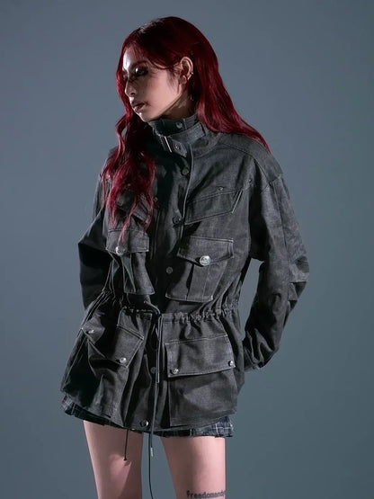 Frustration Garden Rust Colored Retro Work Jacket
V-neck
Long Sleeve
T-shirt
Ribbed Hem And Cuffs
Button Up Front
Chest Pocket
Relaxed Fit