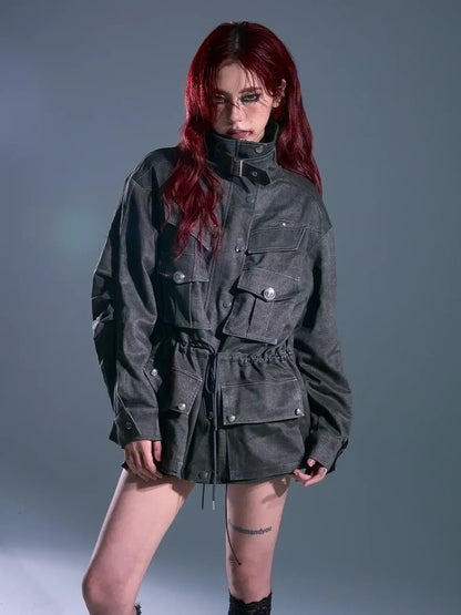 Frustration Garden Rust Colored Retro Work Jacket
V-neck
Long Sleeve
T-shirt
Ribbed Hem And Cuffs
Button Up Front
Chest Pocket
Relaxed Fit