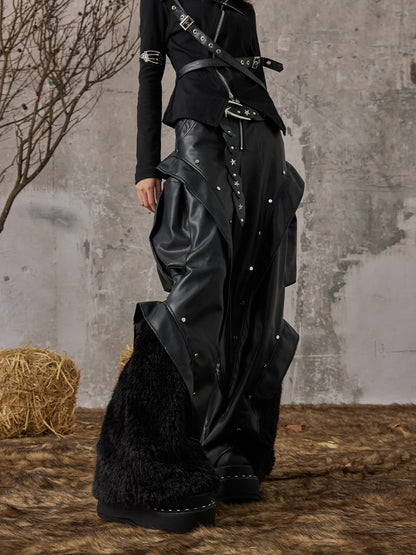 Frustration_Garden_Studded_3d_Pocket_Patchwork_Wide_Leg_Pu_Women&