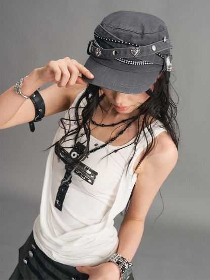 Frustration_Garden_Vintage_Distressed_Studded_Handmade_Flat_Top_Women&