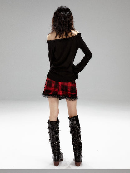 Frustration Garden Vintage Printed Bell Sleeve Hooded Asymmetric Women&