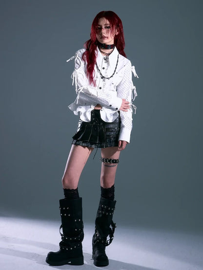 Vintage Punk Plaid Skirt