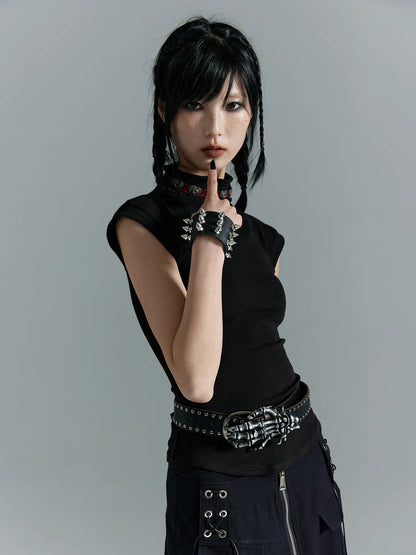 Vintage Punk Skull Belt