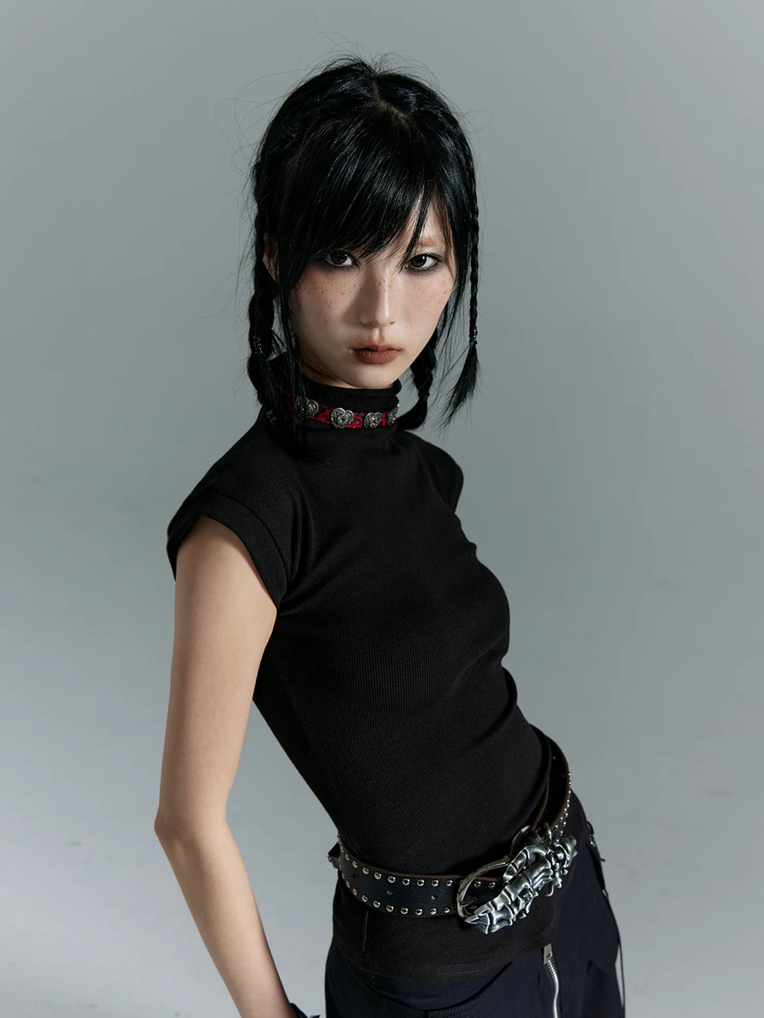 Vintage Punk Skull Belt