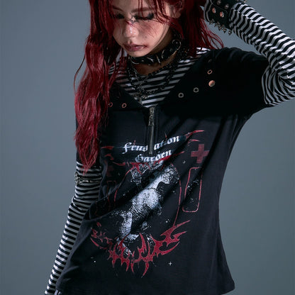 Frustration_Garden_Whisper_Of_Eternal_Night_Punk_Stripe_Tee_MISSTT