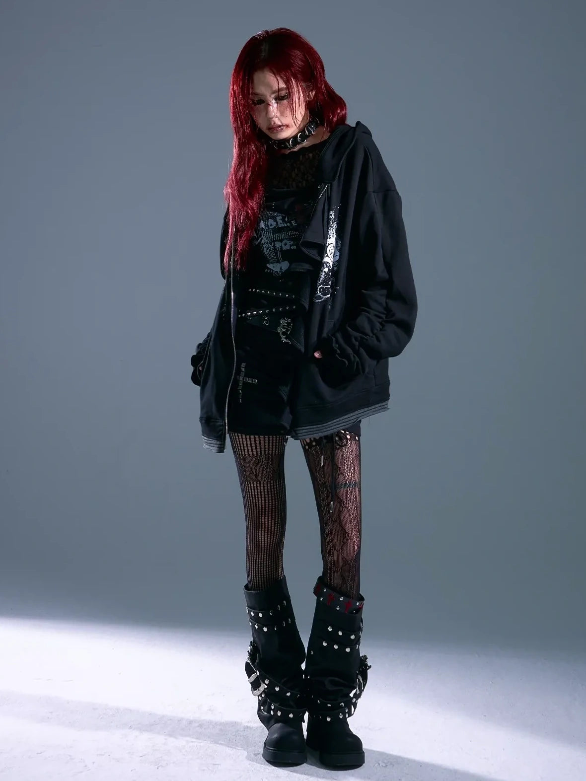 Whisper Of Rust Linen Punk Hoodie