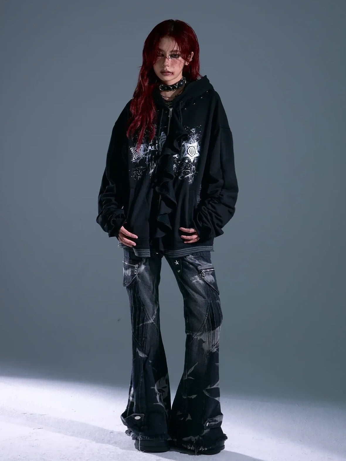 Whisper Of Rust Linen Punk Hoodie